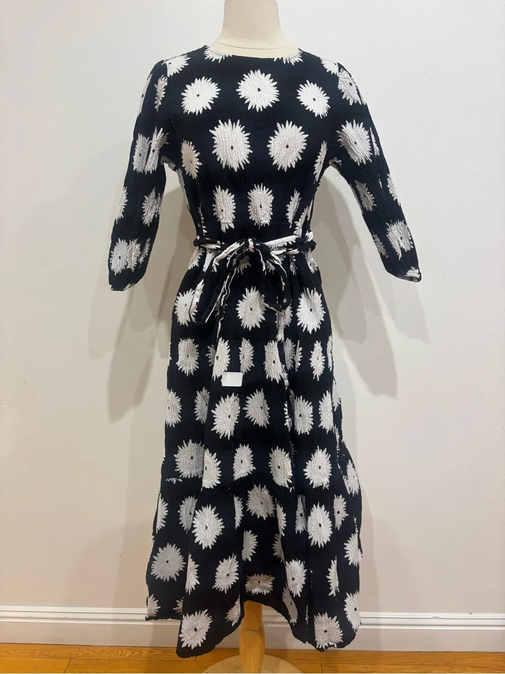 Kate Spade Pom Pom Floral Lawn Dress, Size: L